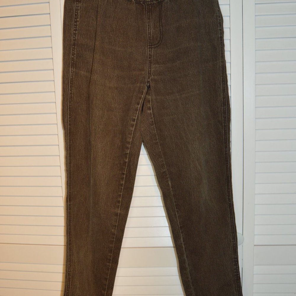 DG2 by Diane Gilman, Brown jegging with a back yoke stitching in size medium